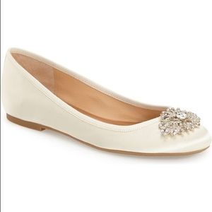 Badgley Mischka 'Abella' Embellished Ballet Flats
